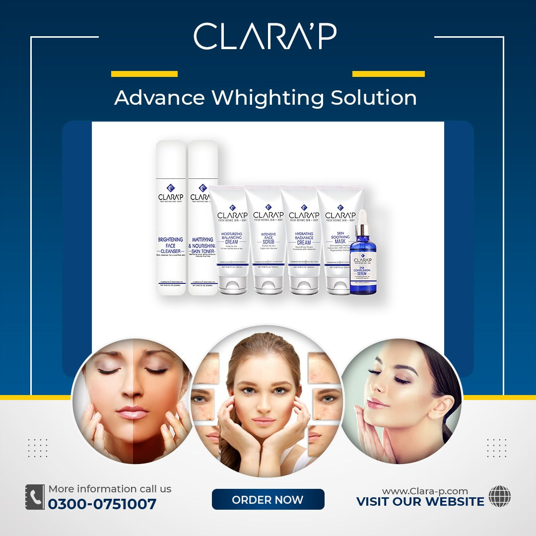 Clara'P Advance Whitening Facial Kit (Saloon Kit)