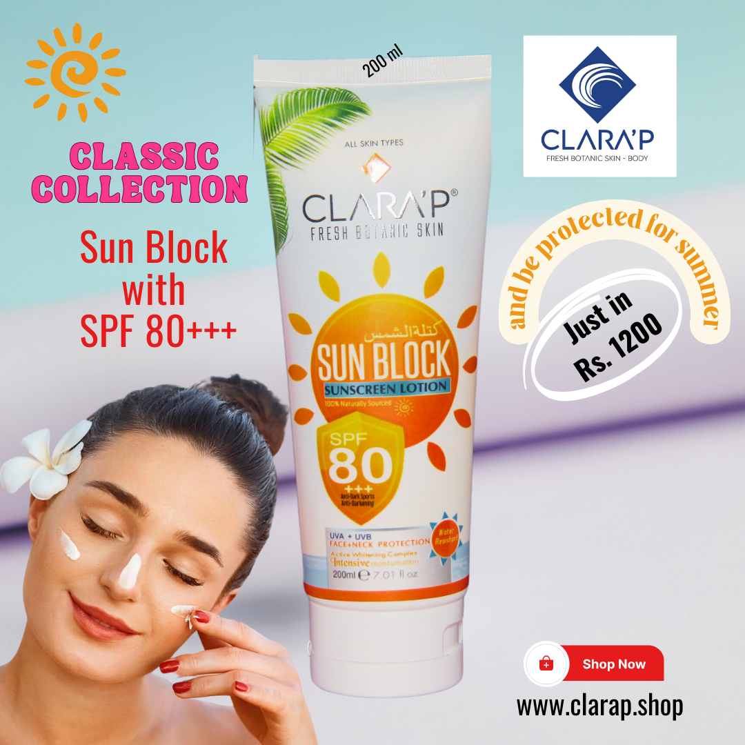 Clara'P Sun Block SPF 80 +++