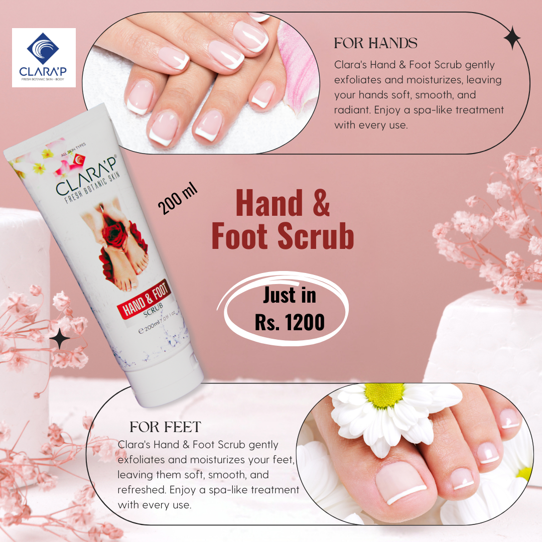 Clara'P Hand & Foot Scrub