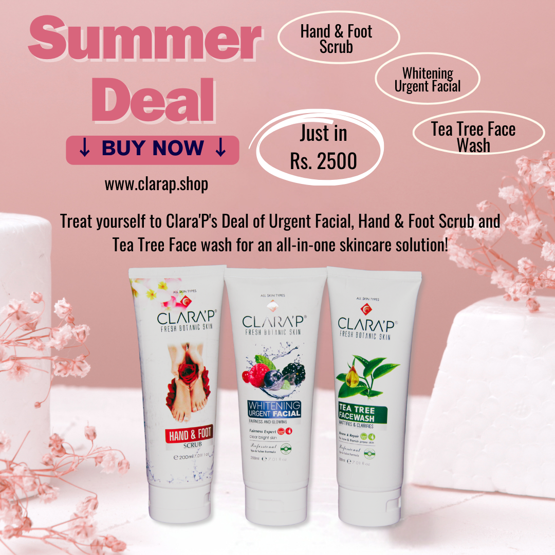 Deal  Urgent Facial, Tea Tree Face Wash and Hand & Foot Scrub