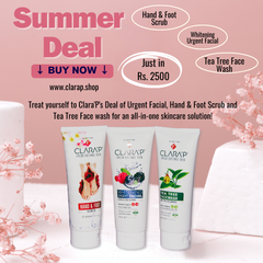 Deal  Urgent Facial, Tea Tree Face Wash and Hand & Foot Scrub